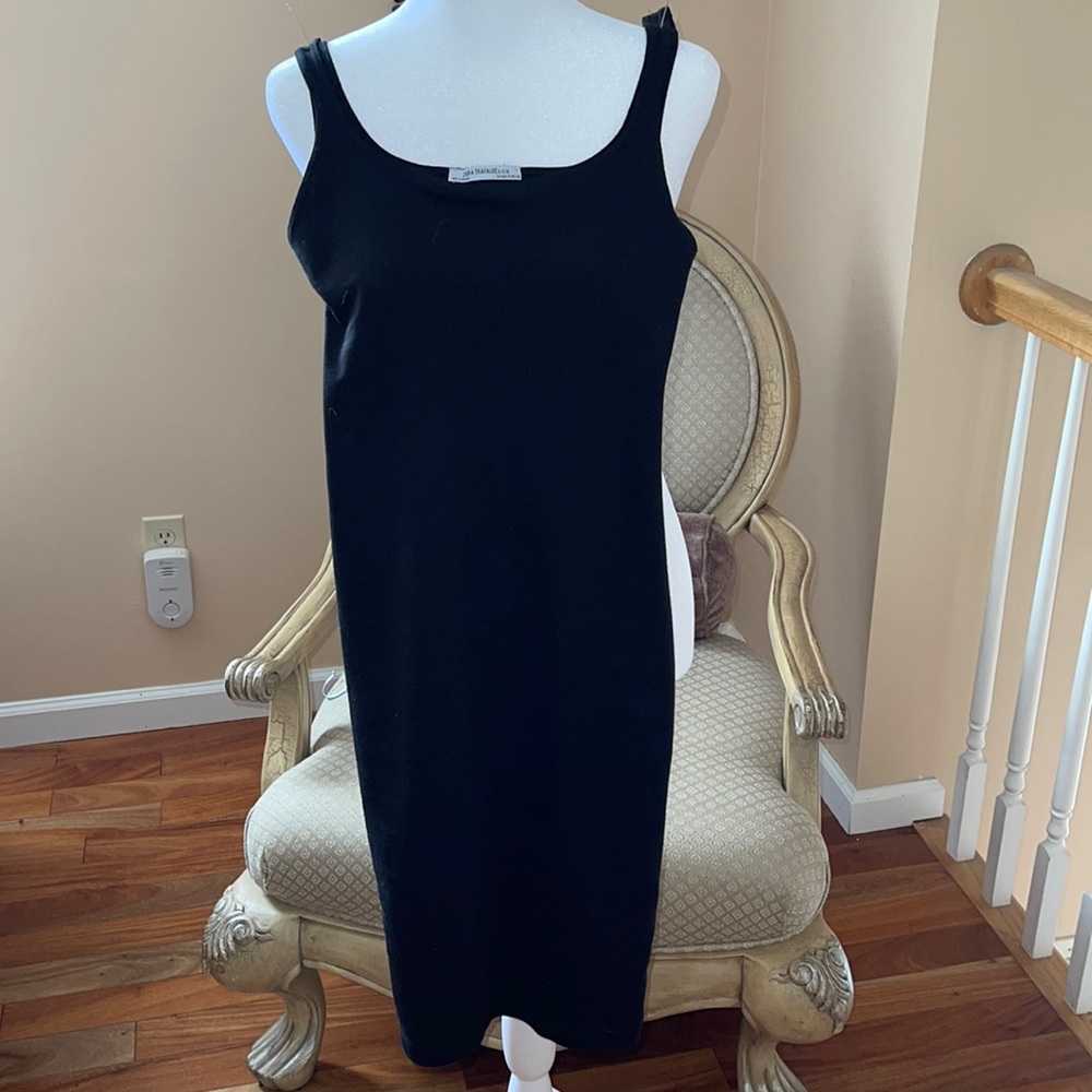 Zara Black fitted slip dress